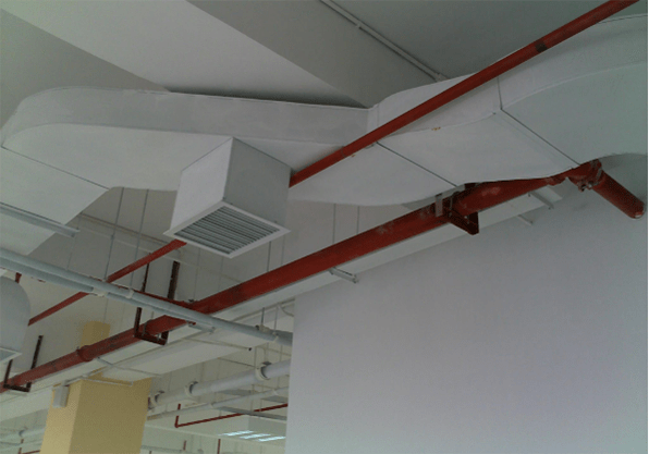 Ducted heat pump ventilation system